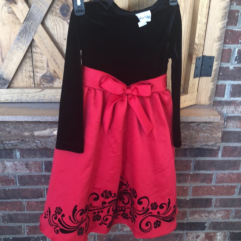 Girls Holiday Size 7 red and black rare edition dress - Picture 7 of 7